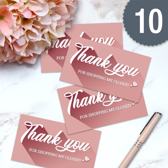 Poshmark Thank You Note Card Variety Pack (50 ct) - Picture 6 of 6